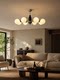 French Retro Living Room Chandelier, Nanyang Creative American-Style Dining Room Lamp, Solid Wood Mid-Century Style American-Style Study Bedroom Lighting Fixtures