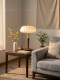 Song Dynasty Aesthetics, New Chinese Zen Style, Solid Wood, All-Copper Fabric Lampshade Table Lamp, Bedroom Study Bedside Atmosphere Lighting Fixtures