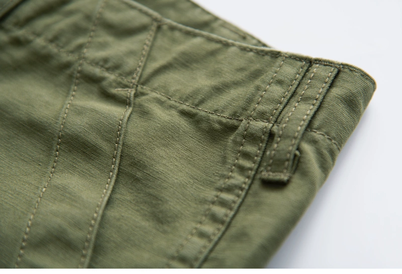 Ăn trà đến mùa xuân và quần short mùa hè, nước rửa cũ, cotton, quần năm