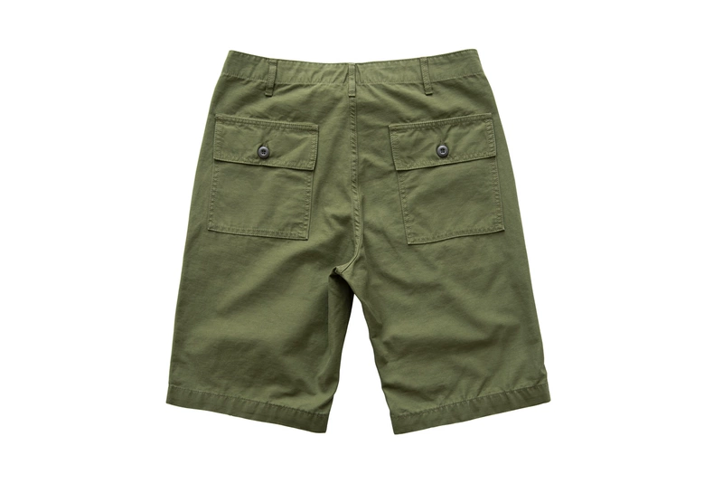 Ăn trà đến mùa xuân và quần short mùa hè, nước rửa cũ, cotton, quần năm