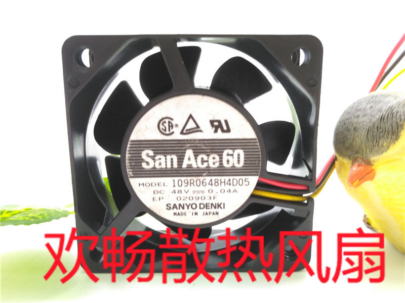 San Ace 60 109R0648H4D05 48V 0 04A 6cm 6025 3-wire Inverter Fan