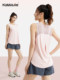Casual Sports Fitness Suit for Women 2026 New Loose-Fitting Morning Running Yoga Pilates Training Vest Cover-Up Summer