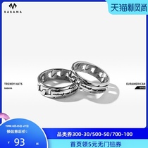  Babama tide brand tire style mens fashion ring couple jewelry birthday gift youth ring m letter gift