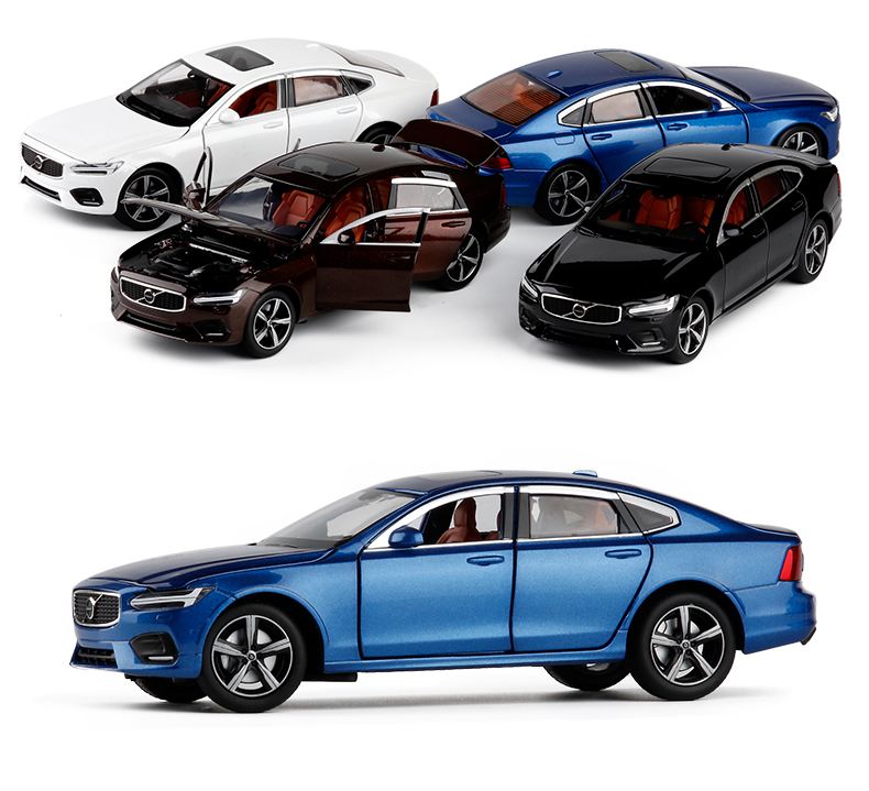 JK1 / 32 Volvo S90 mẫu xe giảm xóc 6 cánh hợp kim giảm xóc hợp kim - Chế độ tĩnh mô hình siêu xe