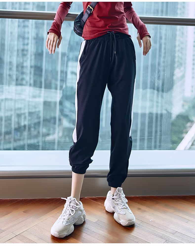Bạn và quần thể thao phụ nữ thả lỏng giản dị khép kín mùa xuân và mùa thu yoga chạy lưới quần thể dục nhanh khô - Quần thể thao quần short the thao nam