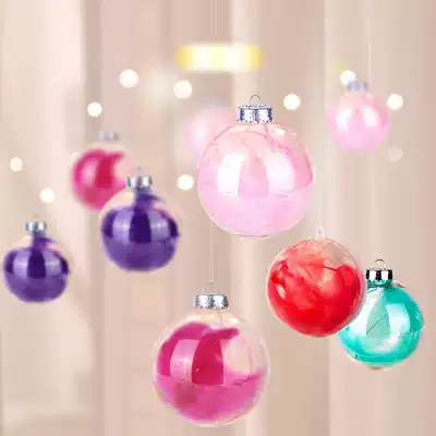 New year's Christmas decorations, colored balls, hanging ceilings, hanging ornaments, jewelry shops, opening storefronts, atmosphere