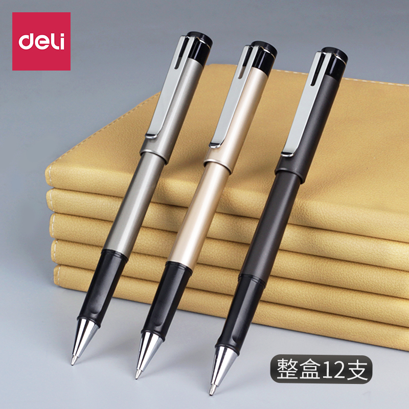 Able Signature Pen Business Office Middle Sex Pen High-end Water Pen Black Subwarhead Carbon Pen High Face Value 0 0 7 5 1 0mm Signature Pen Sign Pen Contract Pen White Collar 12-Ta
