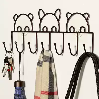 Hang clothes artifact on the wall nail-free powder room Bedroom room bedroom heavy punch-free hanging clothes self-adhesive hook