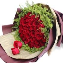 Mothers Day Hohhot Flower delivery Pink champagne Rose Bouquet gift Box New City Hui Min best friend Tongcheng student