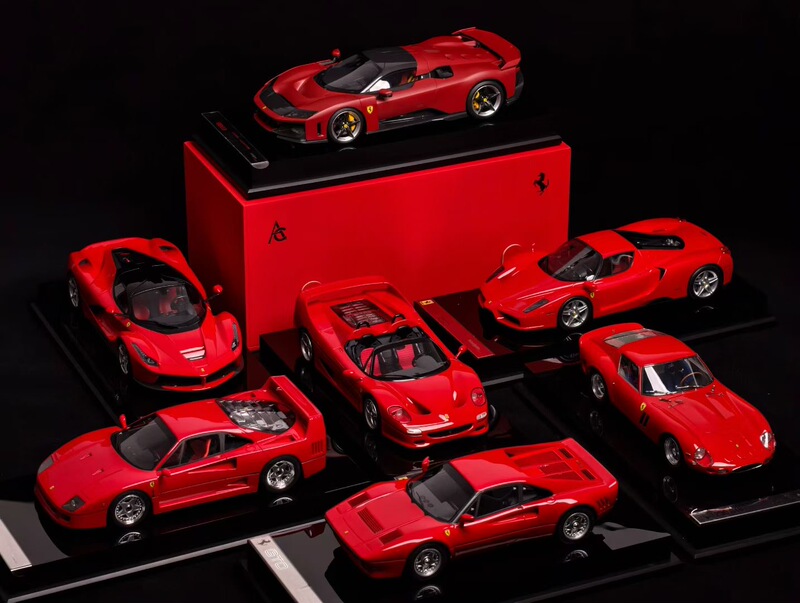 【Amalgam Ready Stock】1/18 Ferrari 288 250Gto F40 F50 Enzo Resin