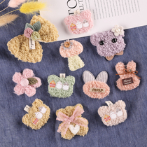 Cartoon plush animal flower autumn winter hat decoration Hairband headline homemade DIY handmade accessories material