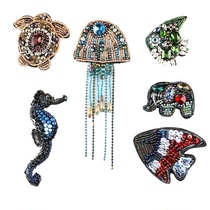 Clothes repair sequin cloth patch patch patch patch shell beads embroidered jeans T-shirt embroidered hand DIY decorative patch hole