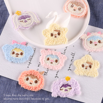 New cute cartoon girl head embroidery badge shoes and hats decoration repair handmade DIY Joker material