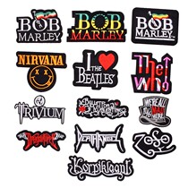 Embroidery badge cloth pasted jeans clothes personality patch patch hole decoration wild black label applique logo