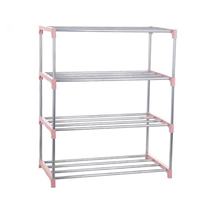 Shoe cabinet floor-to-ceiling four-layer simple plastic shoe rack creative disassembly and assembly Group D H-combined multi-layer shoe storage rack assembly storage