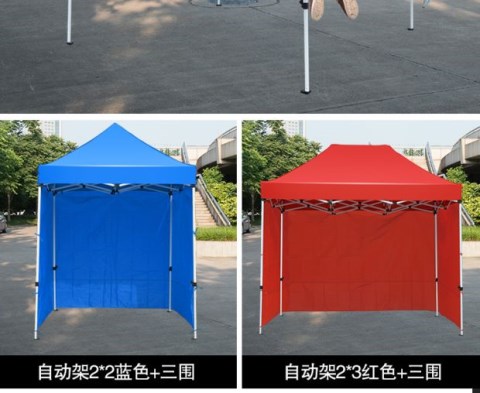Gấp ô che nắng ngoài trời che nắng dày lều bốn chân xòe tán vải chống thấm 2mx2,5x3x4x6 mét - Lều / mái hiên / phụ kiện lều dây buộc lều