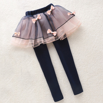 Baby long pants 2022 spring and autumn child clothing girls bottom pants girl fake two dress pants children outside wearing toddler pants
