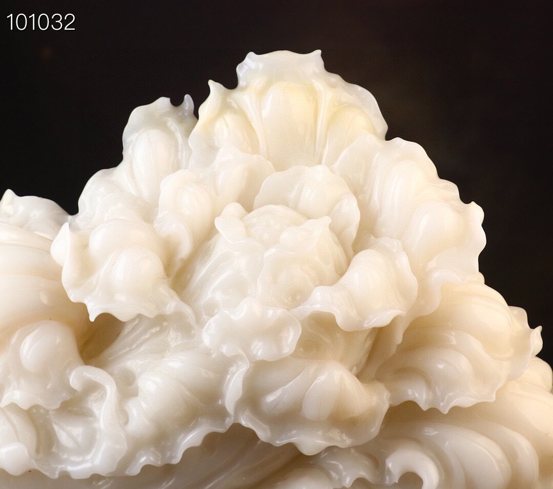 寿山石玉石白菜百财摆件：招财进宝的客厅艺术品，高档办公室必备