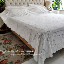 Export Italian collection grade embroidered full linen bed cover curtain cost-effective 2 4*2 7m