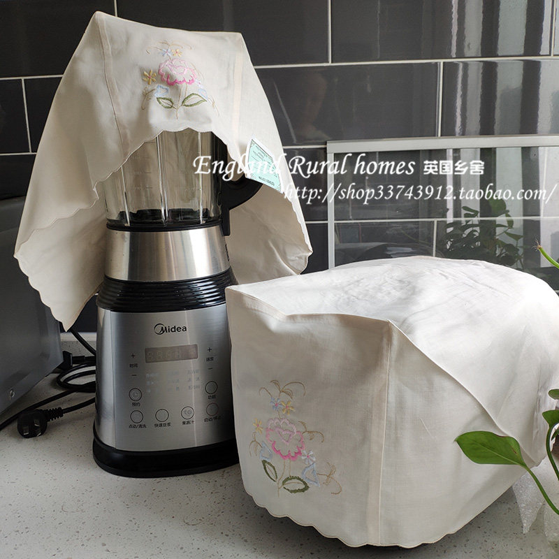 Pure cotton beige embroidered multifunctional dust cover foreign trade New peculiar can be made accessories uncut DIY10 Yuan 2 pieces-Taobao