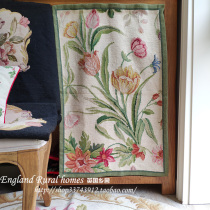 Velvet embroidery collectibles exported to Europe and the United States wool thread hand embroidered tapestry picture out of print foreign trade old stock