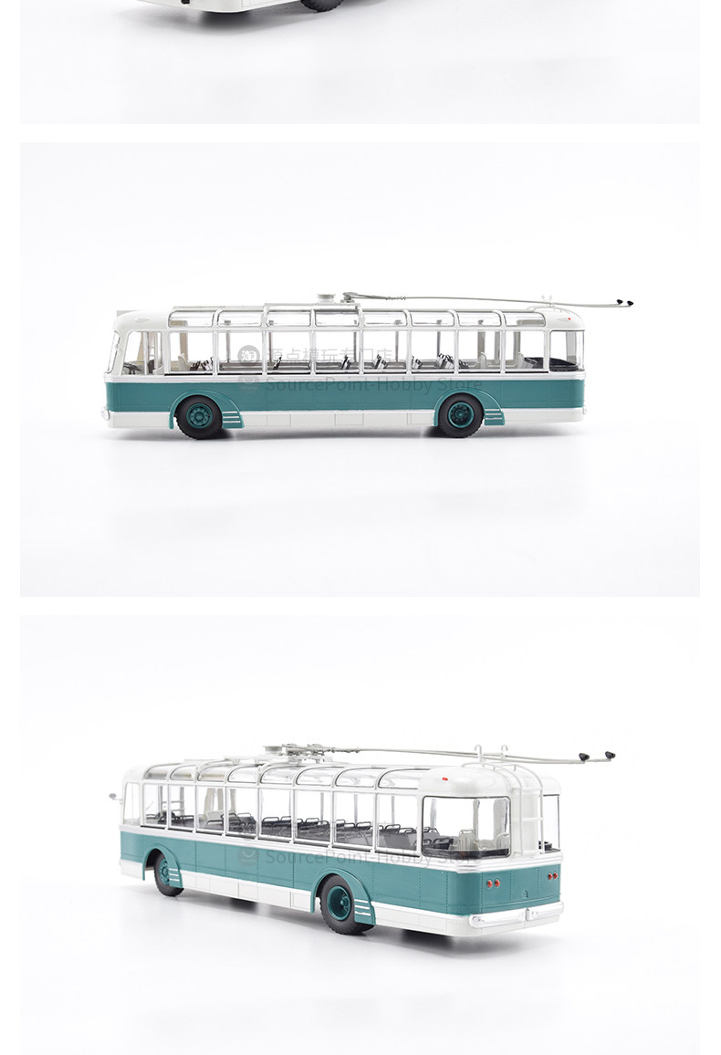 Модель машины 俄罗斯公交车模型1/43无轨电车