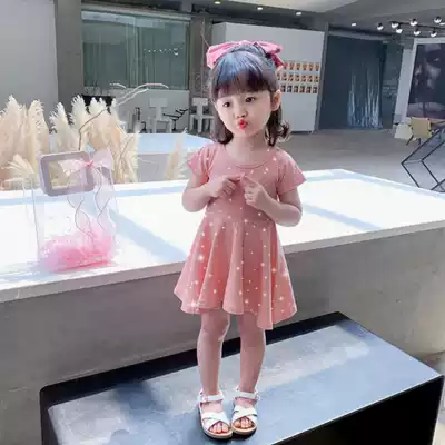 Girl's dress 2020 new summer dress Korean version of skirt summer children's princess dress little girl foreign school skirt