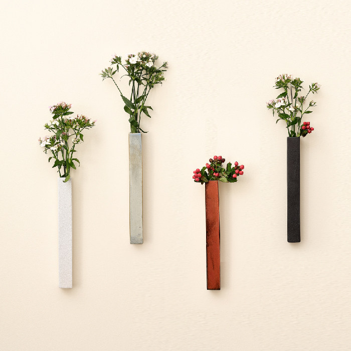 Living room wall decoration hanging wall accessories home wall plant Japanese ceramic flower decoration pendant creative vase