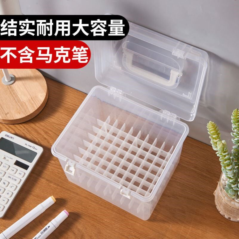 Storage Box Environmental Mark Pen Box Portable Large Capacity Stationery Box Multifunctional Plastic Box Waterproof Design 1