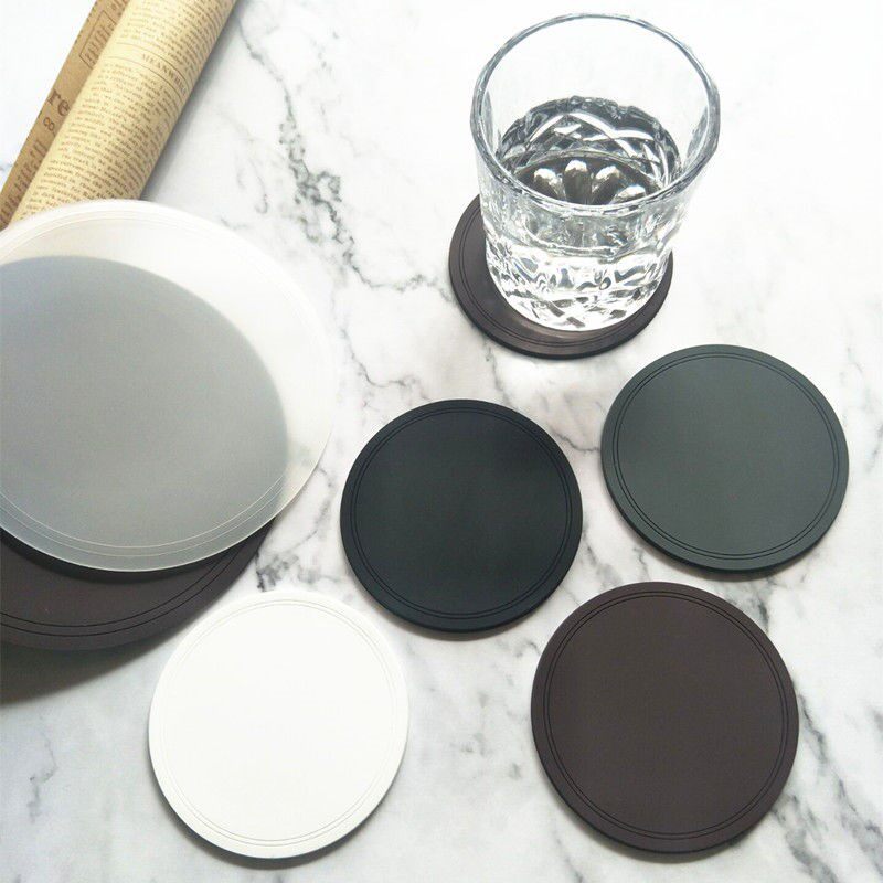 Non-slip tea coaster bar pad water filter cool pad bar wine coaster insulation pad bar pad coaster silicone drain pad 1