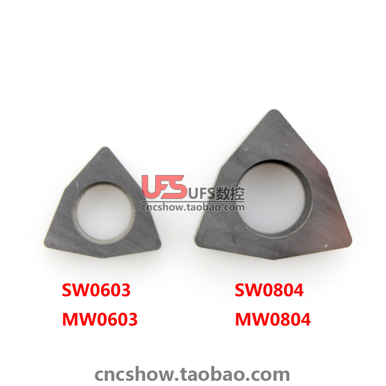 CNC tool holder accessories Tungsten steel tool pad SW MW0603 SW0804 with MWLNR tool holder peach-shaped blade