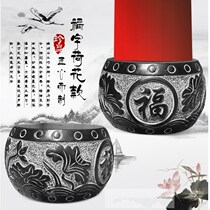 Stone carved square open hole stone pier column skin bollards stone pillar base Stone Hollow base