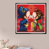 5d алмазная живопись новый полный бриллиант свадебное торжество свадьба мультяшный персонаж спальня маленькая алмазная вышивка крестиком Алмазная вышивка