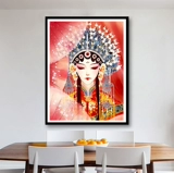 2023 Новое алмазное бурение древнее ветры Huadan Living Room Китайская приливная оперная 5D Плачковая буровая спальня -