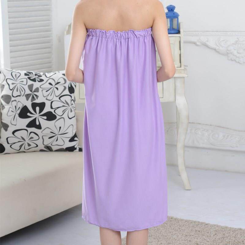 Beauty salon guest skirt Customer-specific bath skirt Bath towel Bathrobe bandeau pajama dress Female wrap chest thin summer