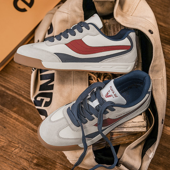 Men's white shoes casual sneakers 2026 new spring trend racing shoes men's versatile and handsome men's shoes