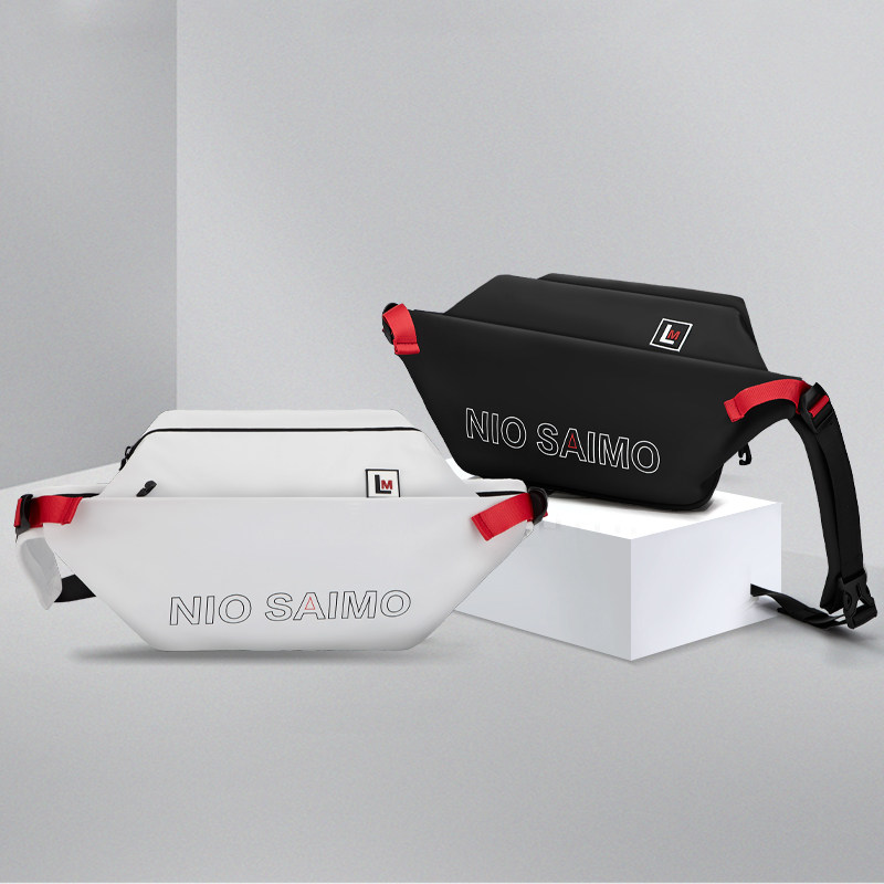 New trendy brand oblique cross bag men's chest bag casual sports men's bag multi-functional large-capacity shoulder bag