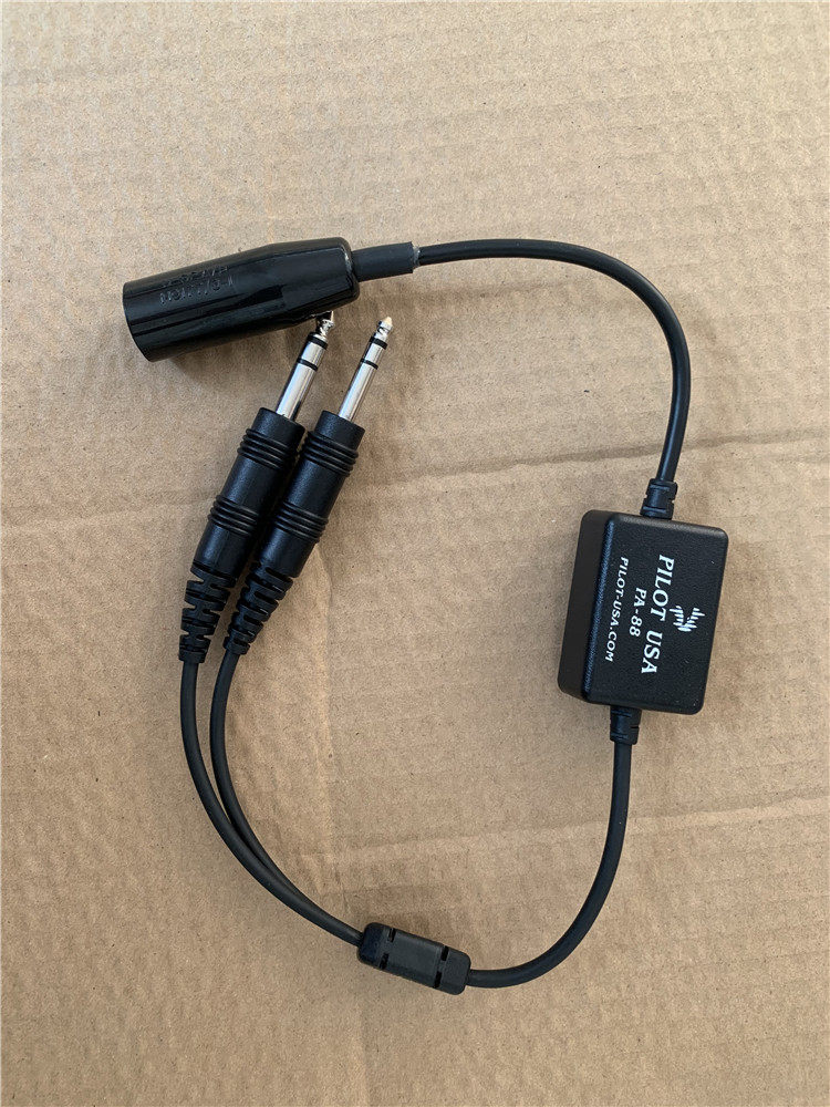 Bose A20 Flying Headset Low Military Up (GA) Impedance Converter PA-88