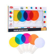 Color three primary color light transmitter filter plate Color Enlightenment Cognitive kindergarten early education science experimental toys