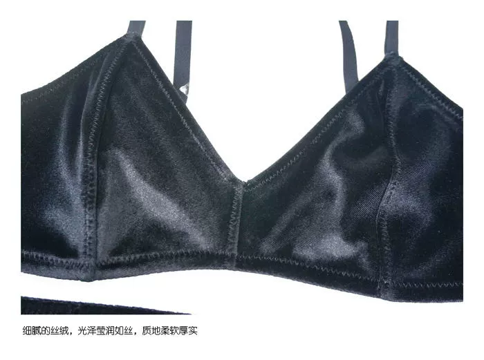 Sexy nhung bralette cup tam giác không có vòng thép áo ngực mỏng set đồ lót nhung thoải mái cho phụ nữ bikini đi biển đẹp 2021