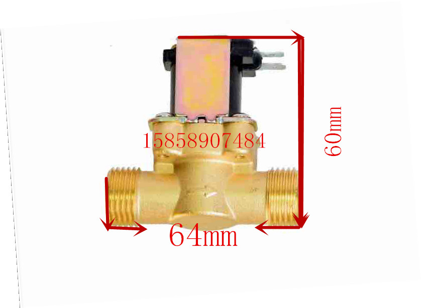 Total copper 4 sub solenoid valve water valve-normally closed water inlet valve DC12V 24v 220v solar water heater valve