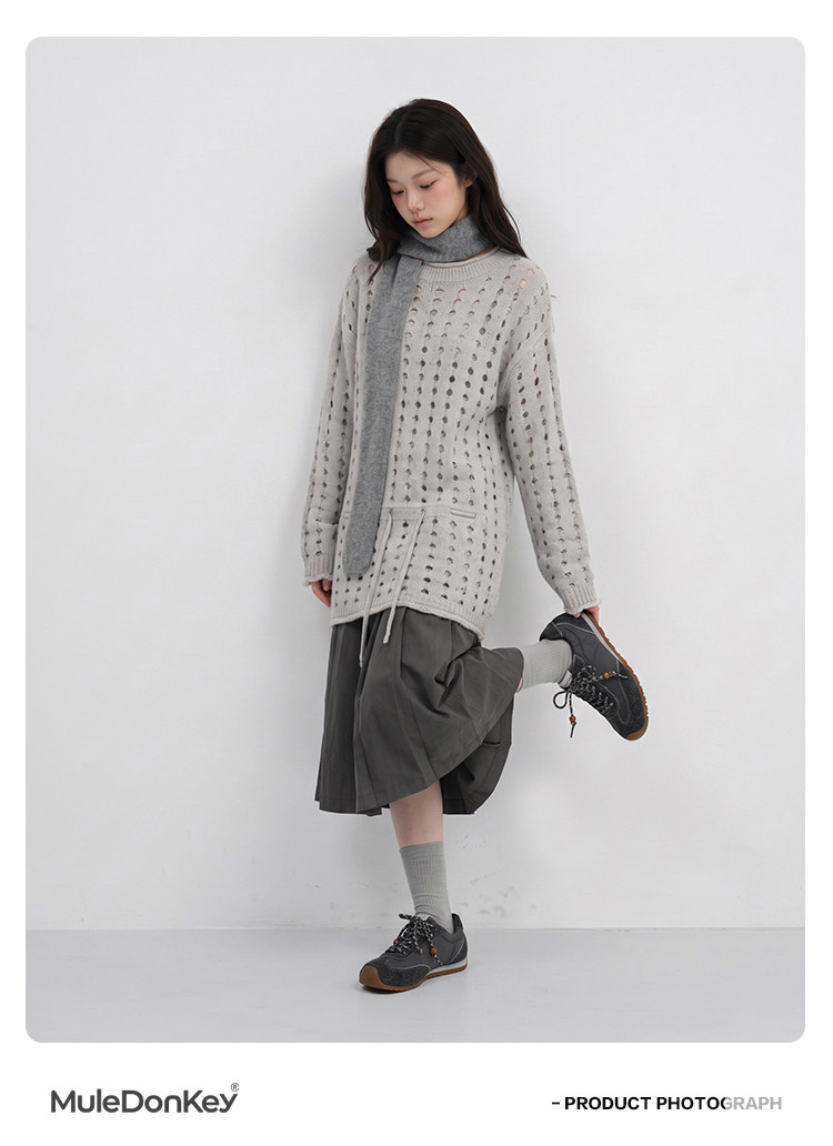 Mule Donkey Color-Block Lace-Up Gump Sneaker