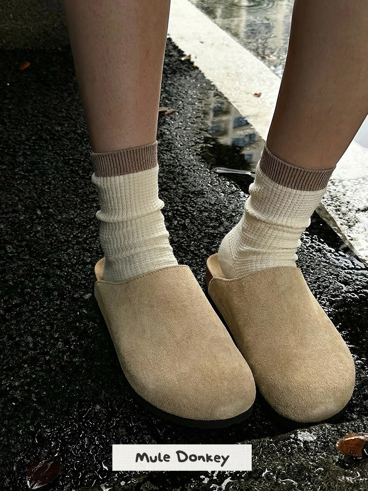 Mule Donkey Suede Loafer Mules