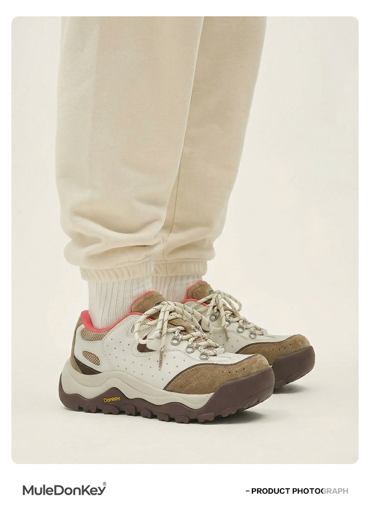 Mule Donkey Chunky Lace-Up Trail Sneaker