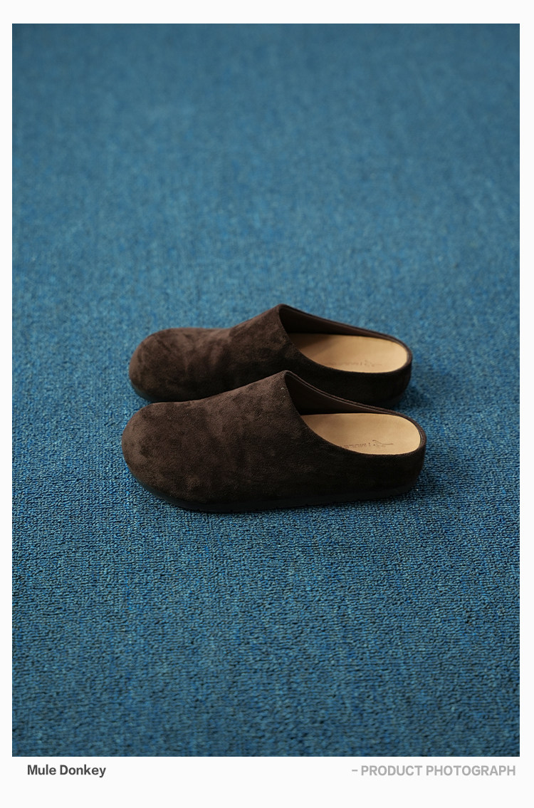 Mule Donkey Suede Loafer Mules