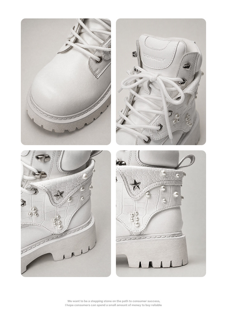 Mule Donkey Lace-Up Platform Martin Boot