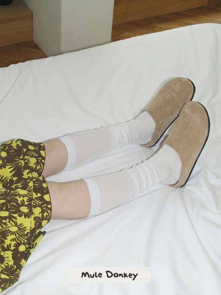 Mule Donkey Suede Loafer Mules