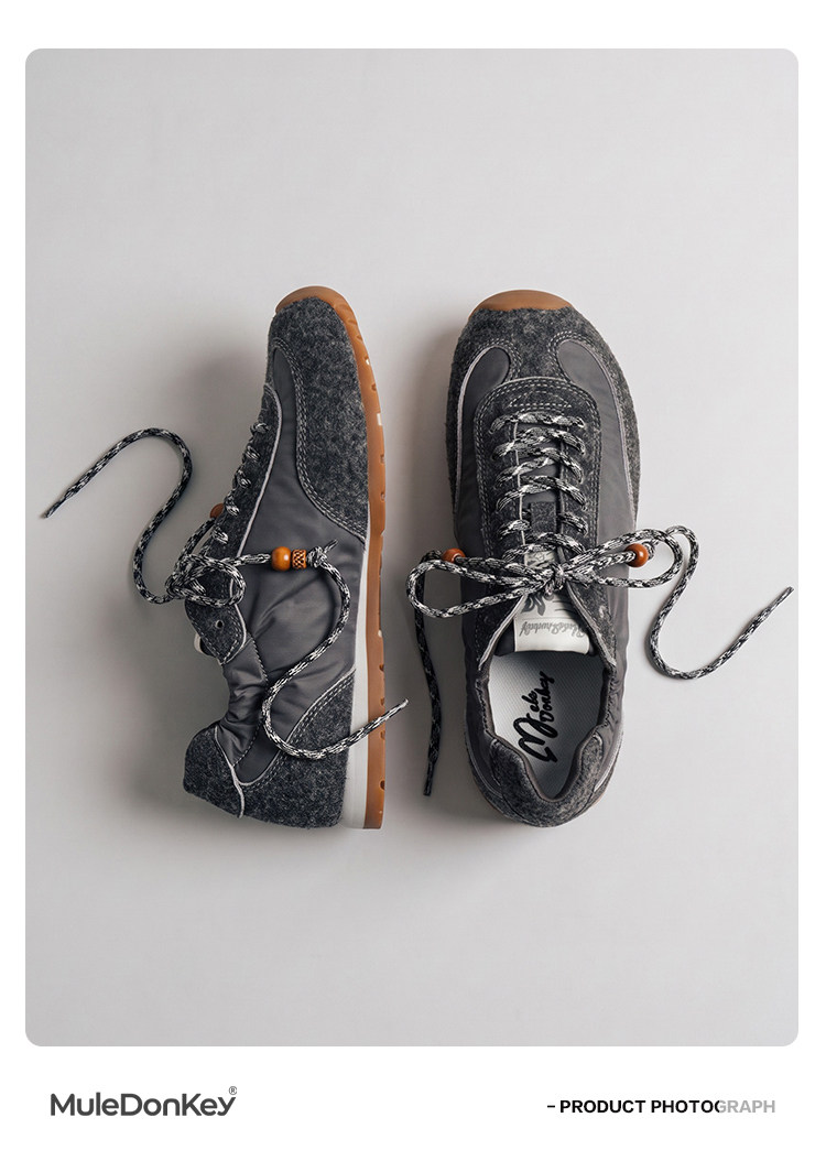 Mule Donkey Color-Block Lace-Up Gump Sneaker