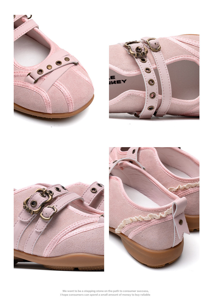 Mule Donkey Pink Studded Ballet Mary Jane