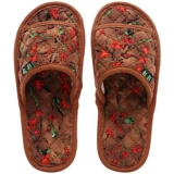 韩版亚麻春夏季家居布底软底无声男女室内不伤木地板拖鞋静音情侣